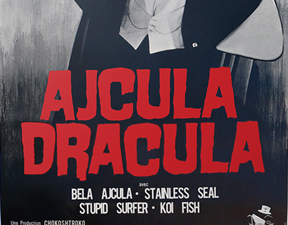 ajcula dracula (shark dracula) poster