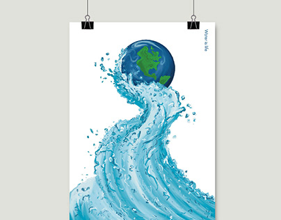 Plakat ,,Water’’ The Third Bünde Biennale 2023