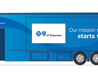 BlueCross BlueShield of Tennessee Mobile Unit Branding
