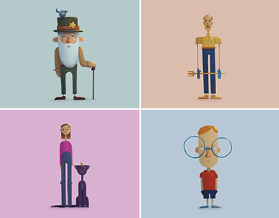 Family, flat characters