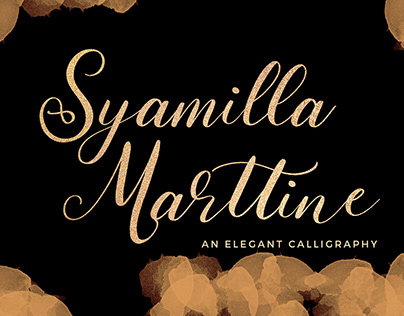 Syamilla Marttine An Elegant Calligraphy Font