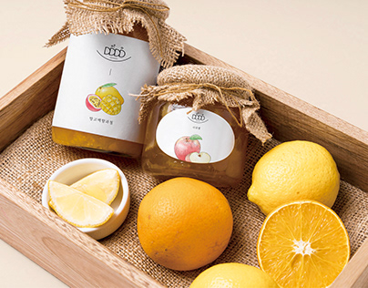 수제 과일 청/잼 라벨디자인 Handmade fruit jam Label Design
