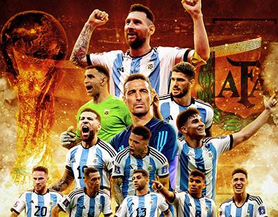 Flyer - Argentina Campeón Copa Mundial de Fútbol 2022