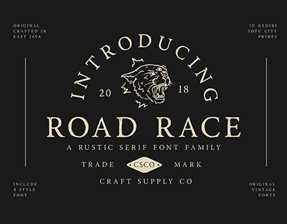 Road Race - Font Family (Free Download)
