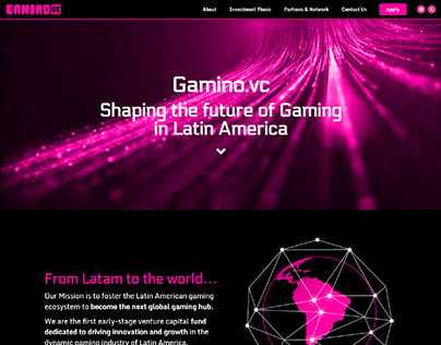 Project thumbnail - Gamino VC - Sitio Web