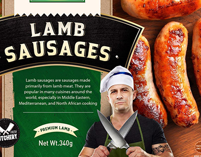 Sausages Label Design