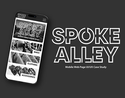 Spoke Alley - Mobile Page UI/UX Case Study in Figma