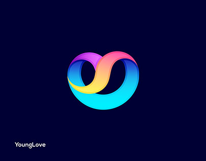 Y+Heart combination - YoungLove logo design