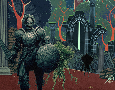 Darkroot Garden - a Dark Souls Fanzine illustration