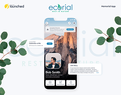 Ecorial app - online memorials