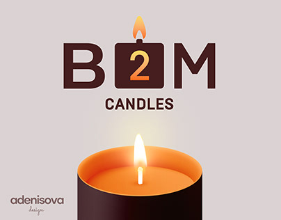B2M Candles - Logo Design and Branding