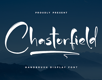 Chastorfield - Handbrush Display Font