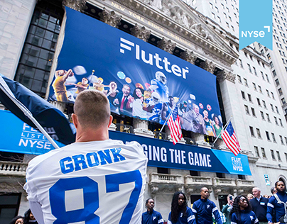 Flutter NYSE Listing Banner & Event