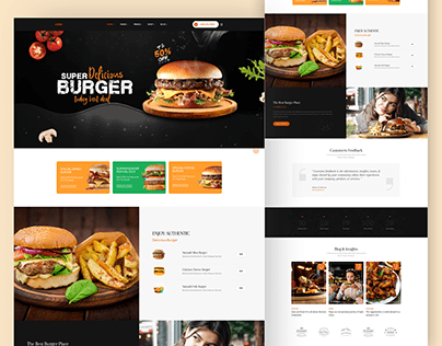 Food Delivery Website Landing Page