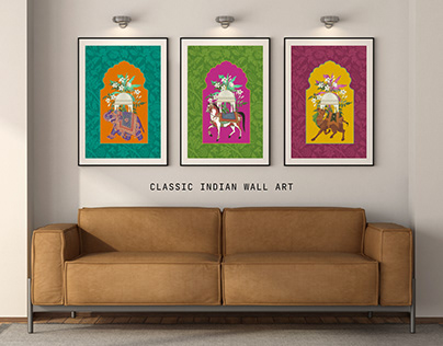 Indian traditional wall art designs for a home decor