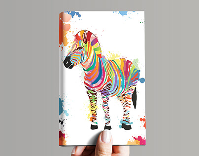 Colourful Zebra-Collage Art
