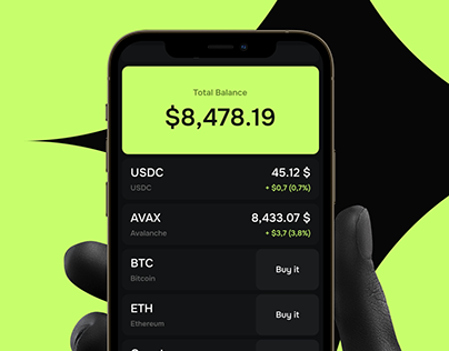 Crypto Wallet App | Blockchain Mobile UI