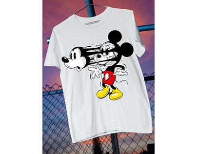 Mickey mouse graphic design t-shirt
