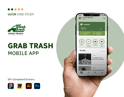 GrabTrash Waste Sorting At Home by AI Mobile App
