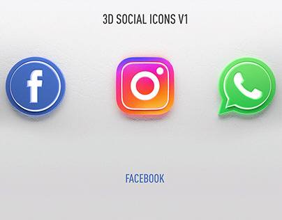 3D Social Icons V1