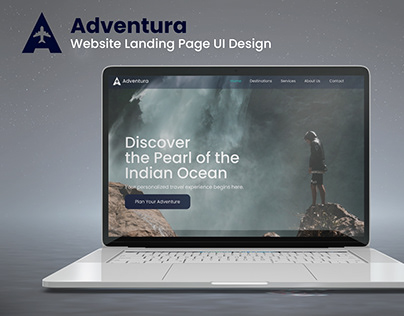 Adventura - Website Landing Page UI