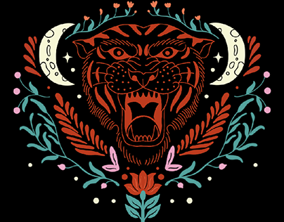 Project thumbnail - tiger illustration