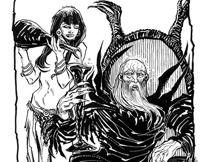 Dark Age's Iddar commission illustration