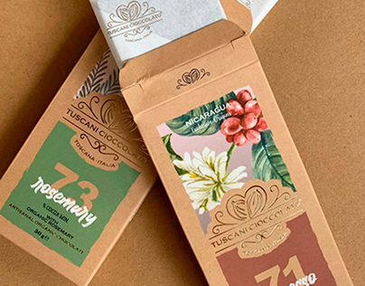 Package design for Tuscani Cioccolato