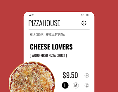 Pizza Shop Website UI Design