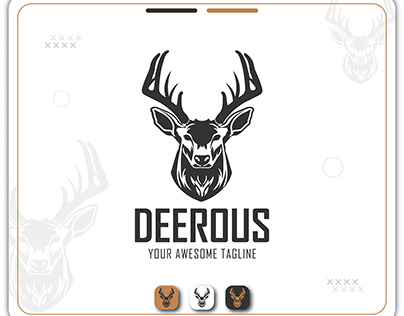 Mascot Deer Animal Logo and Brand Identity Design
