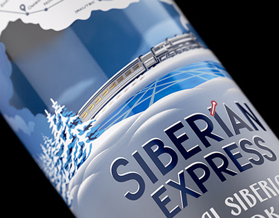 SIBERIAN EXPRESS Vodka. Design, 2021