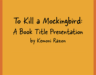 To Kill a Mockingbird Cover Redesign