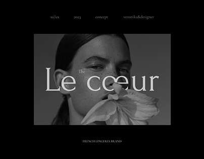 Le cœur/French lingeria brand/ui/ux