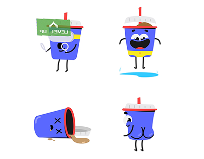 Cute Cup Animated Stickers