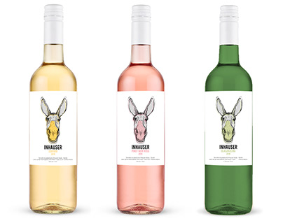 Wine label design for Inhauser Winery