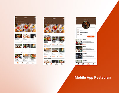 UI Design Mobile App Restauran