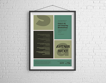 Font Promotional Poster Project- Avenir Next