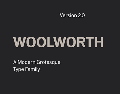 Woolworth V2.0 - Type Family