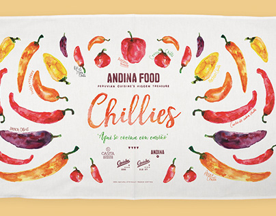 Watercolor illustrations for ANDINA London