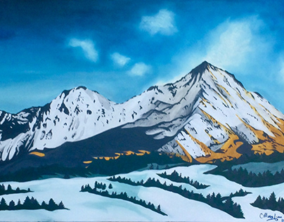 Painting | Snowy volcano (Xinantécatl)