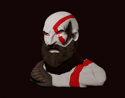 Busto de Kratos (Blender)
