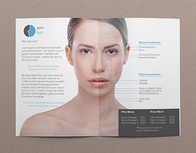 Salon & Beaty Treatment Bi-Fold Brochure