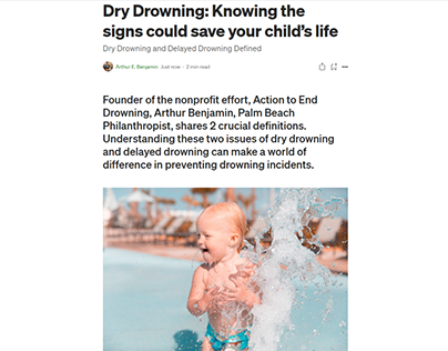 Dry Drowning: the warning signs
