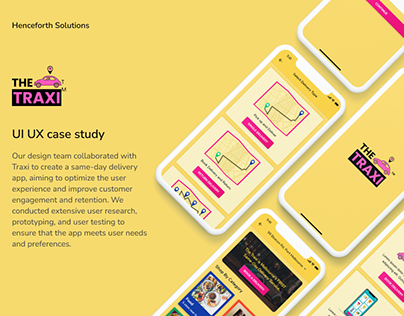 Traxi Mobile App || UI UX Case Study Design