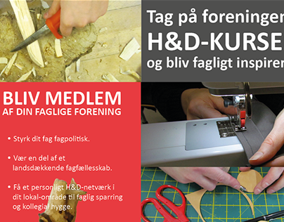 Plakat for Den Faglige Forening H&D