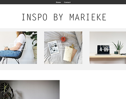 First website: INSPO BY MARIEKE