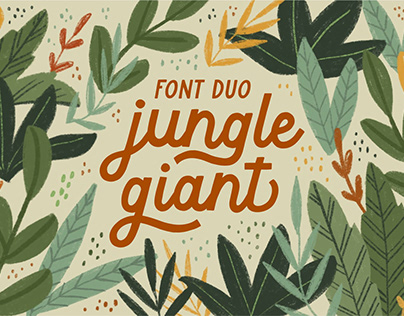 Jungle Giant Font Duo