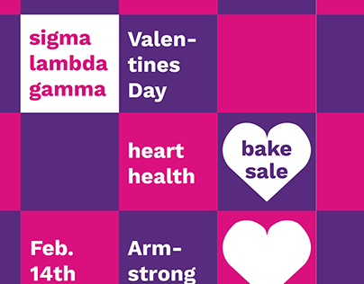 SLG Valentine's Day Bake Sale Flyer