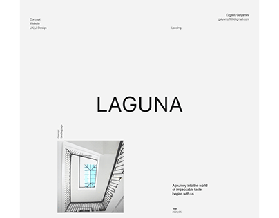 LAGUNA - website concept