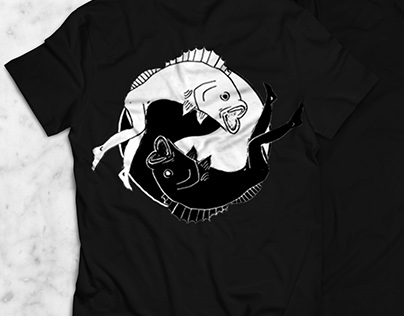 T-shirt Design - Backwards Mermaid